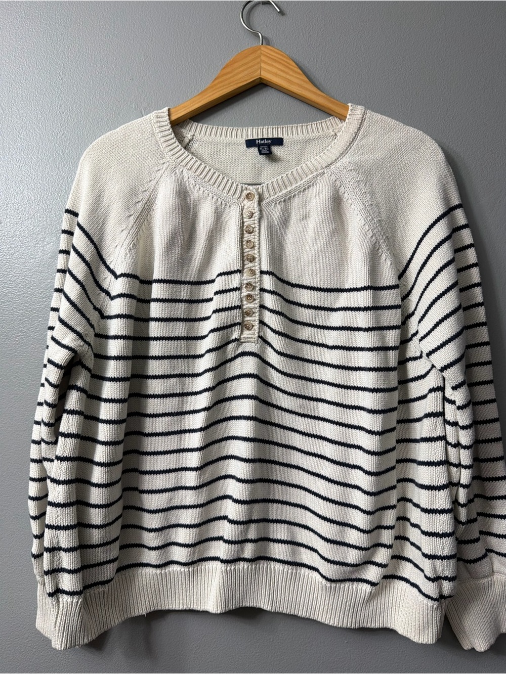 Harley 100% Cotton Sweater Jumper Blue/White Women’s Size XL
